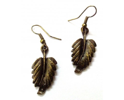 Antique Gold Earring Jhumki Contemporary Fashion Jewelry Hook Drop Dangle EA225